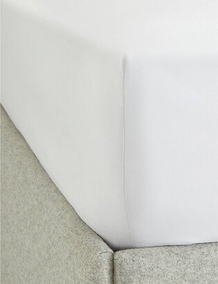 White Row Cord Egyptian-cotton King Fitted Sheet 90x190cm