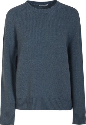 Oliver Lattughi Round Neck Rib Trim Knit Sweater