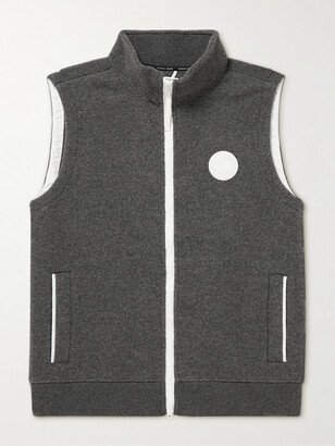 Mersey Logo-Appliquéd Recycled Wool-Blend Fleece Gilet