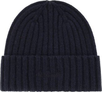 Logo Embroidered Beanie-AH