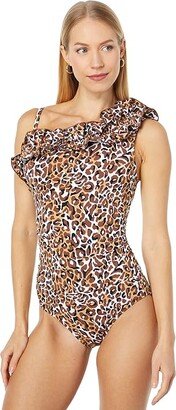 Kibali One-Piece (Chocolate/Onyx My Favorite Spot) Women's Swimsuits One Piece