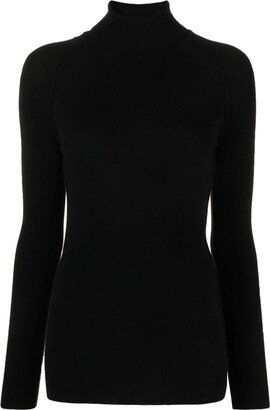 Ribbed-Knit Rollneck Jumper