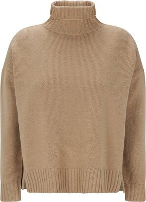 Turtleneck Knitted Jumper-AD