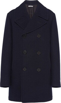 Double-Breasted Wool Peacoat-AA