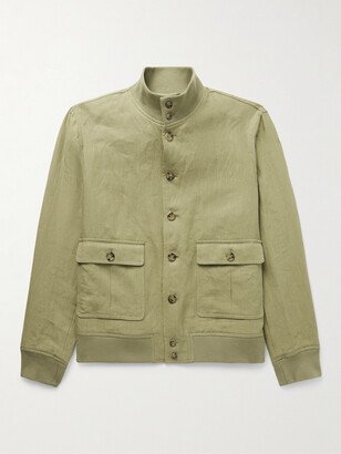 Valstarino Linen Bomber Jacket