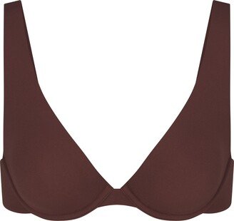 Fits Everybody Unlined Apex Plunge Bra | Cocoa