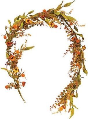 Autumn Garden Garland 5ft - H - 3.00 in. W - 3.00 in. L - 60.00 in.