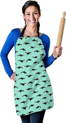 Orca Pattern Apron - Printed Print Custom With Name/Monogram Perfect Gift For Lover-AA