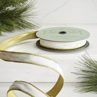 Lush Winter White Velvet Ribbon