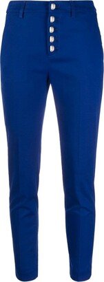 Cropped Slim-Cut Trousers