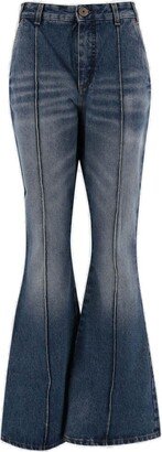 Flared Denim Jeans-AQ