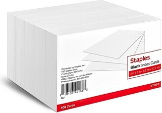 Staples 3 x 5 Blank White Index Cards 500/Pack (51010) 233593