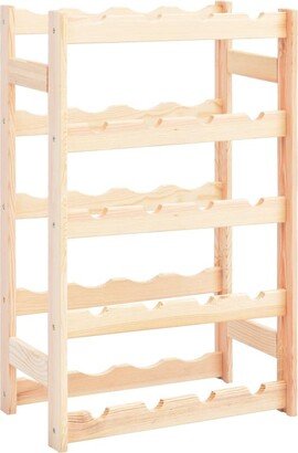 Wine Rack for 20 Bottles Pinewood - Beige/khaki