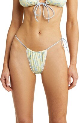 YELLOW THE LABEL Dahlia Lace Trim Bikini Bottoms