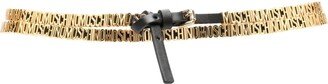 Logo-Lettering Leather Belt-AF