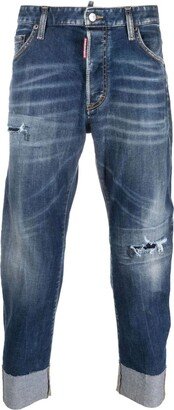 Blue Stretch-cotton Denim Jeans-AA