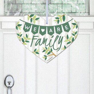 Big Dot Of Happiness Family Tree Reunion - Hanging Porch Outdoor Front Door Decor - 1 Pc Sign