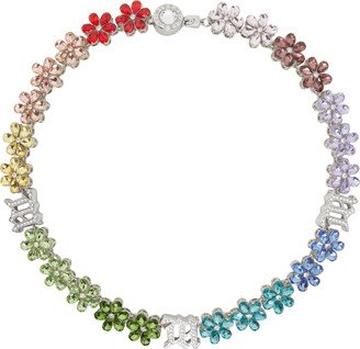 Multicolor Rainbow Flower Choker