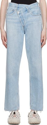 Blue Criss Cross Jeans