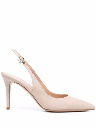 Pointed Toe Slingback Pumps-AX