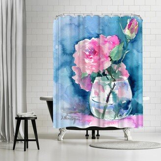 71 x 74 Shower Curtain, Roses 5 by Suren Nersisyan