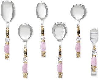 Tiramisu Blushed Serving Spoons (Set Of 6)-AA