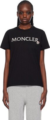 Black Embroidered T-Shirt