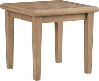 Gerianne Outdoor Brown Square End Table - 24