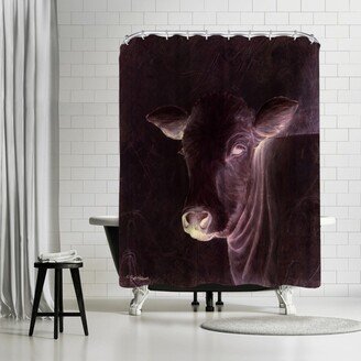 71 x 74 Shower Curtain, January Cow II by Britt Hallowell