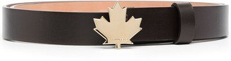 Maple-Leaf leather belt