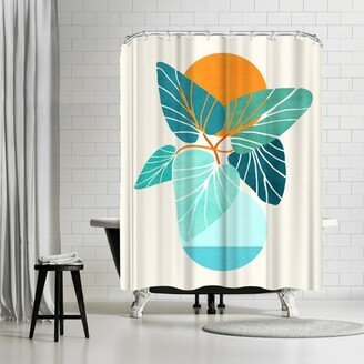 71 x 74 Shower Curtain, Tropical Symmetry Xl by Modern Tropical