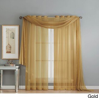 Diamond Sheer Voile 216-inch Curtain Scarf