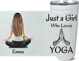 Zen Gift, Yoga Travel Mug, Namaste, Relaxation, Lover Best Friends, Teacher Pose