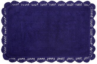 Crochet Reversible Cotton Bath Rug, 17