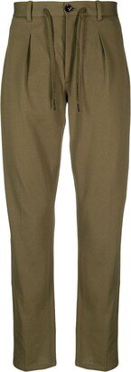 Drawstring Straight-Leg Trousers-BN