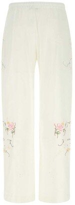 Floral Detailed Straight Leg Trousers