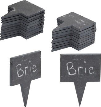 Juvale 20 Pack Chalk Board Food Labels for Party Buffet, Cheese Markers for Charcuterie Cheese Board, 2 x 2.75 in