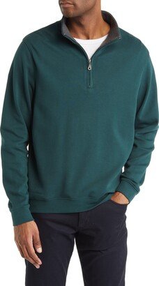 Scott Barber Pima Cotton Interlock Quarter Zip Pullover-AC