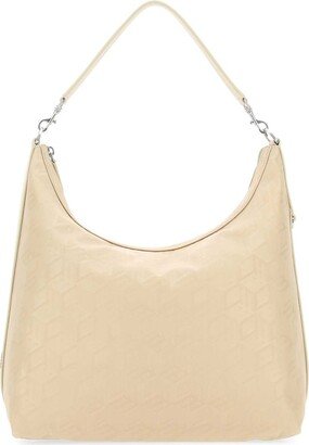 Aren Jacquard Zipped Hobo Bag-AA