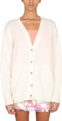 V-Neck Oversized Cardigan-AA