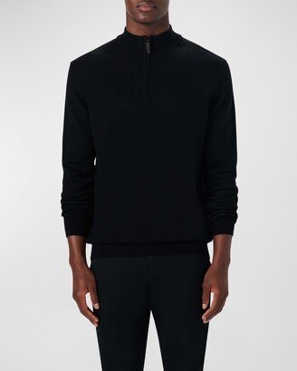 Men's 1/4-Zip Mock-Neck Sweater