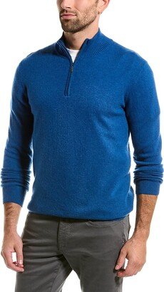 1/4-Zip Cashmere Mock Sweater-AE