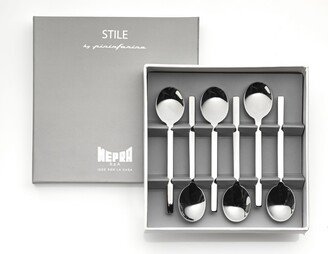 Gift Box Moka Spoons Stile Flatware Set, Set of 6