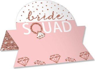 Big Dot Of Happiness Bride Squad Rose Gold Bachelorette Party Buffet Table Name Place Cards 24 Ct