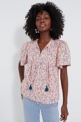 Hyacinth House Light Pink Floral Elise Blouse