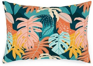 Outdoor Pillows: Colors Of The Jungle - Multi Outdoor Pillow, 14X20, Single Sided, Multicolor