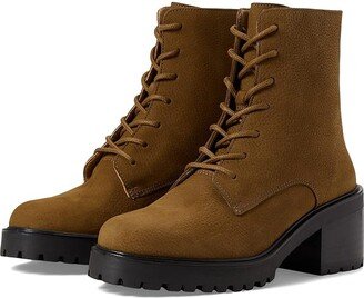 The Bradley Lace-Up Lugsole Boot (Burled Wood) Women's Boots