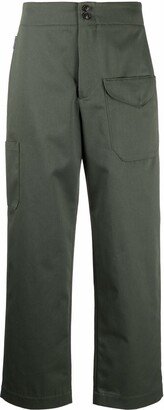 Flap-Pocket Straight Trousers