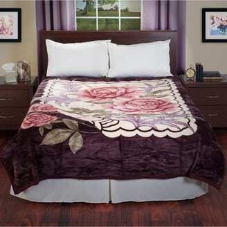 Home Rose Heavy Thick Plush Mink Blanket