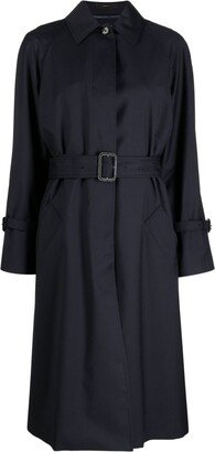 Belted Wool Trench Coat-AA